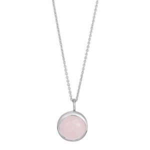 Nordahl Schmuck - BIG SWEETS Silber Halskette mit rosa Quarz